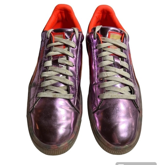 Puma x Sophia Webster Basket Metallic Sneakers Candy Princess Size 7.5 - Picture 2 of 9